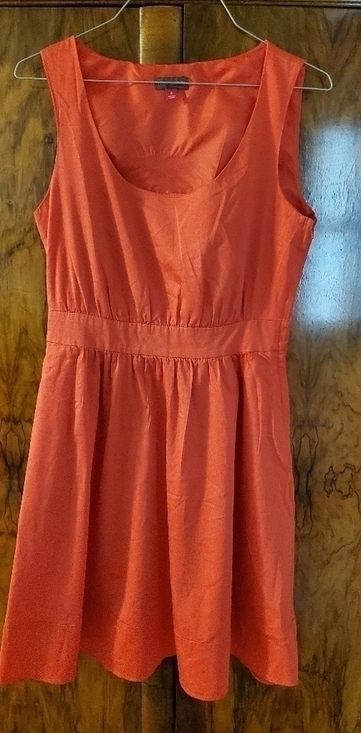 Vince Camuto Fit & Flare Coral Dress with Pockets - Picture 3 of 8